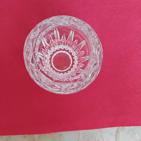 Princess House Votive Candle Holder Lead Crystal Highlights #872 Vintage - Picture 3 of 7